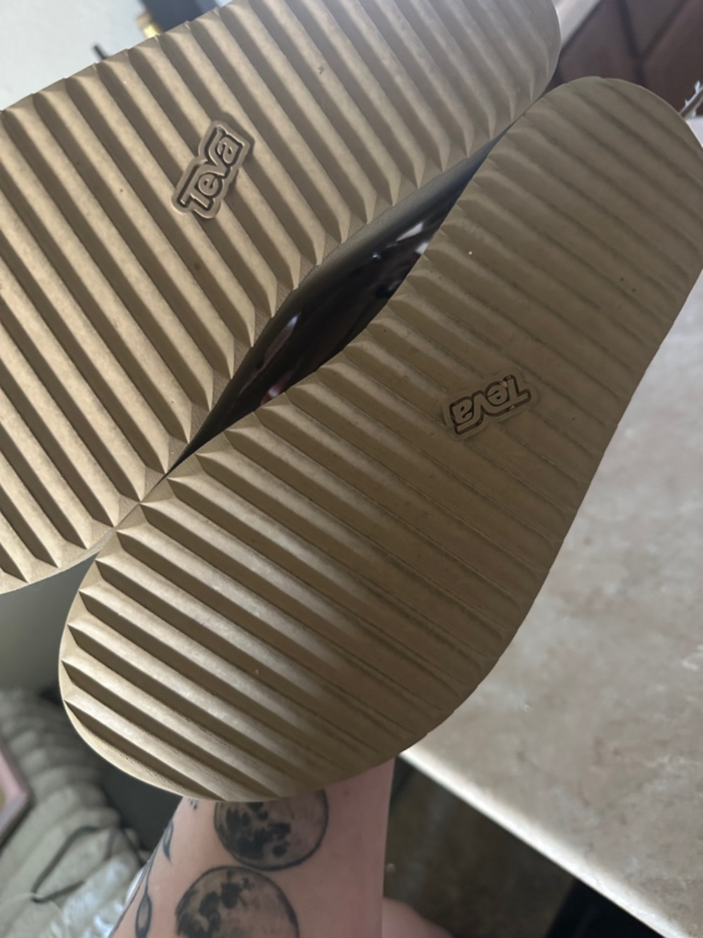 Teva Mevia Tan Platform Strappy Sandals - Picture 7 of 7